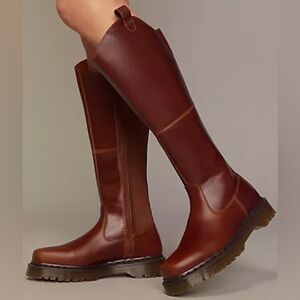 Dr. Martens Amayaah Leather Knee-High Boots